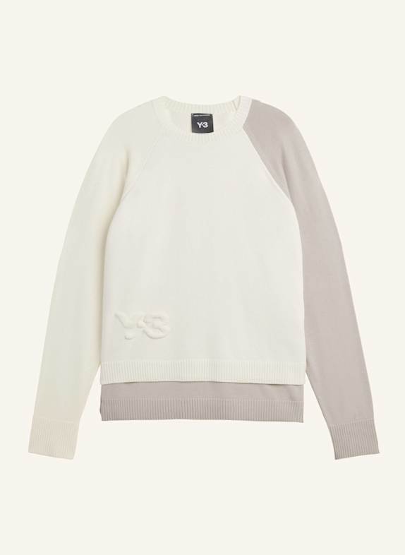 Y-3 Y-3 LOGO KNIT CREW WEISS