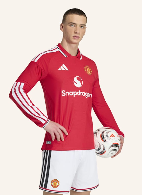 adidas MANCHESTER UNITED 26/27 AUTHENTIC HEIMTRIKOT, LANGÄRMELIG ROT