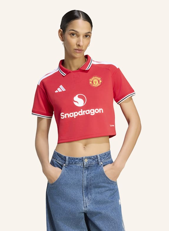 adidas MANCHESTER UNITED 26/27 HEIMTRIKOT, KÜRZER GESCHNITTEN ROT