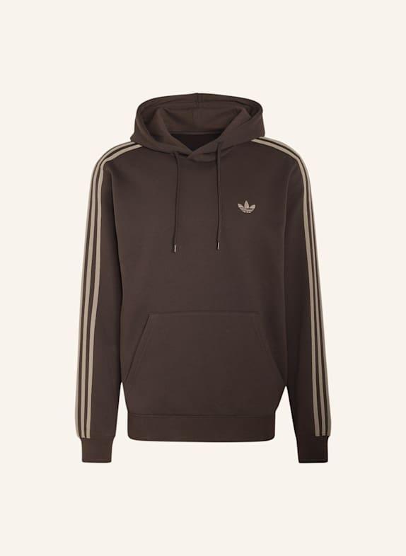 adidas Originals 3-STREIFEN-HOODIE BRAUN