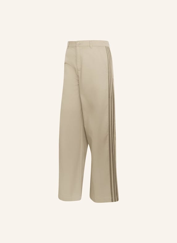adidas Originals 3-STREIFEN HOSE MIT FALTENDETAIL BEIGE