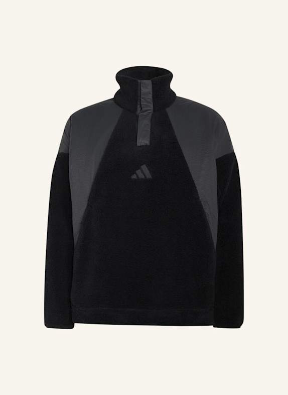 adidas TERREX TERREX XPLORIC CLIMAWARM PULLOVER, FLAUSCHIGES MATERIAL, DRUCKKNOPFVERSCHLUSS SCHWARZ