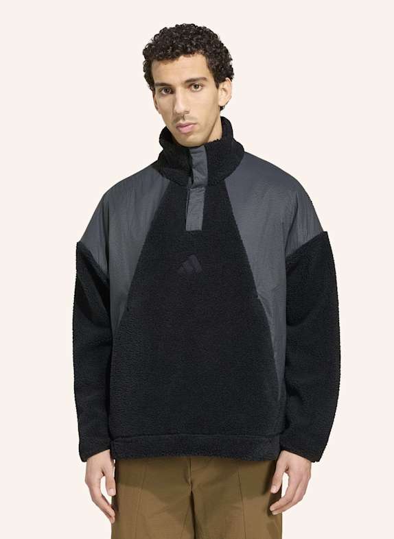 adidas TERREX TERREX XPLORIC CLIMAWARM PULLOVER, FLAUSCHIGES MATERIAL, DRUCKKNOPFVERSCHLUSS SCHWARZ