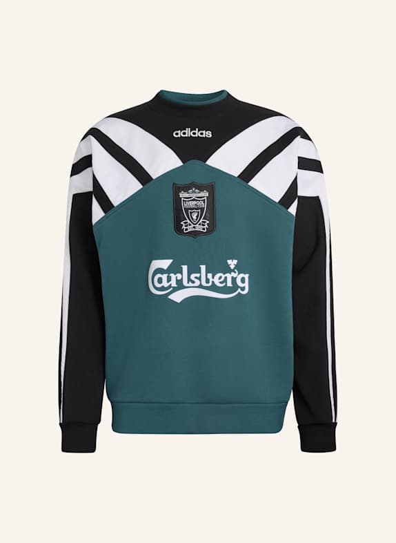 adidas LIVERPOOL FC 95 RUNDHALS-SWEATSHIRT GRÜN/ SCHWARZ