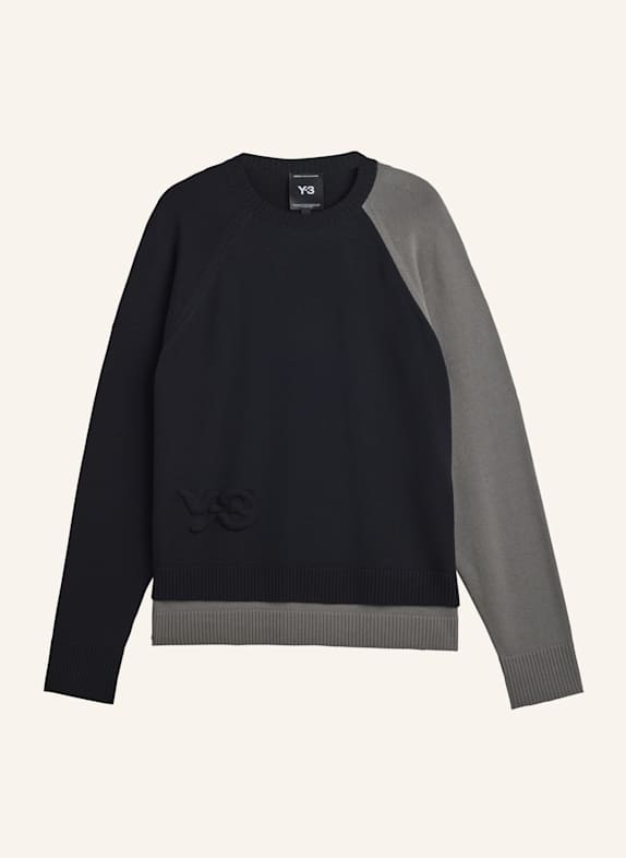Y-3 Y-3 LOGO KNIT CREW SCHWARZ