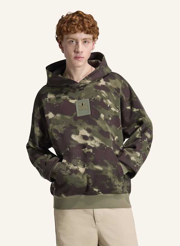 adidas Originals CAMO HOODIE GRÜN