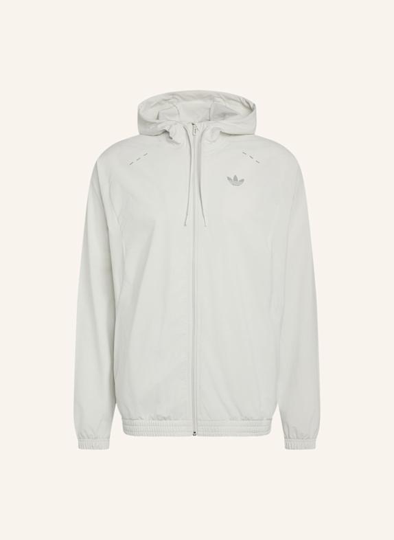 adidas Originals TECH TREFOIL ESSENTIALS ORIGINALS JACKE, KAPUZE, DURCHGEHENDER REISSVERSCHLUSS GRAU