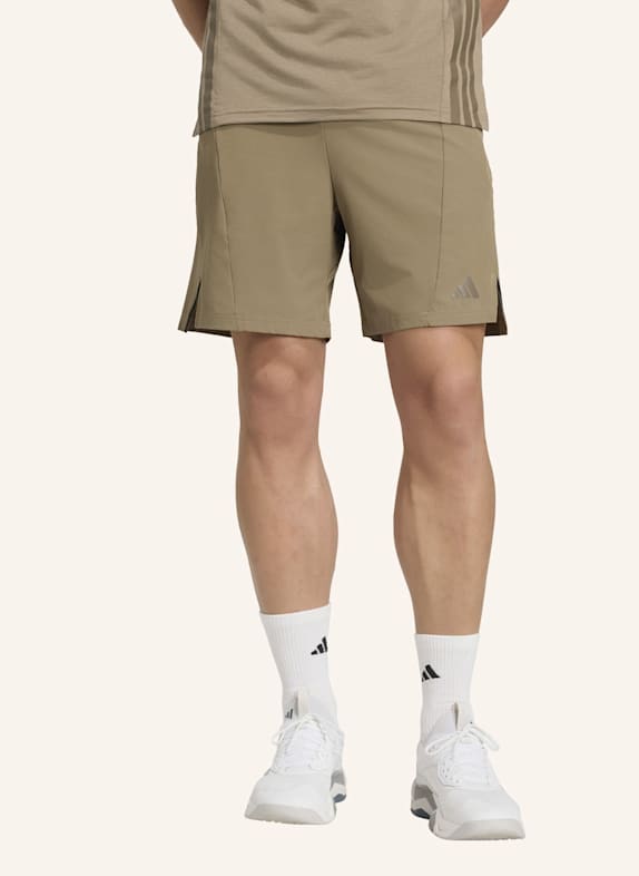 adidas Trainingsshorts D4T WORKOUT KHAKI