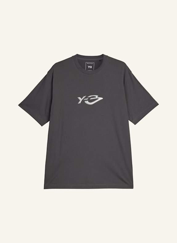 Y-3 Y-3 LIQUID LOGO T-SHIRT GRAU