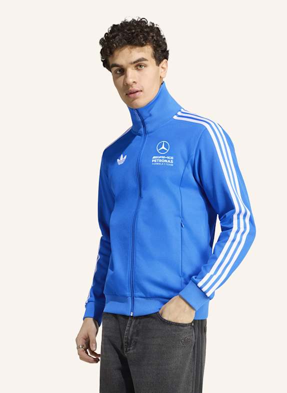 adidas MERCEDES AMG PETRONAS FORMULA 1 TEAM BLUE WONDER TRAININGSJACKE BLAU