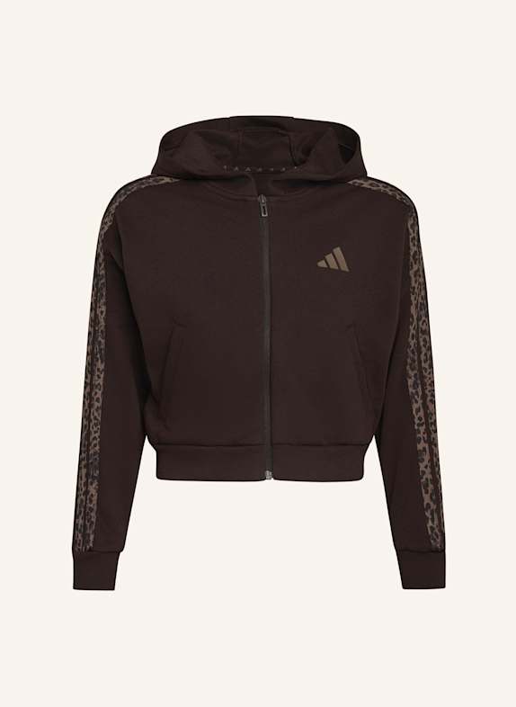 adidas SEASONALS ANIMAL KAPUZENJACKE, DURCHGEHENDER REISSVERSCHLUSS BRAUN