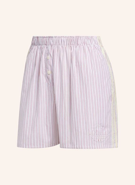 adidas Originals TEXAS A&M AGGIES GESTREIFTE BOXERSHORTS WEISS/ ROT/ ROSA