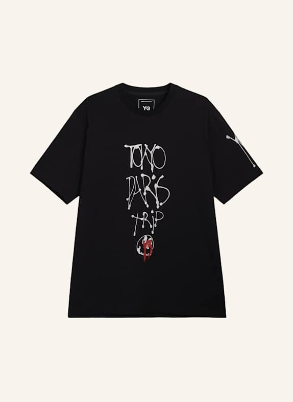Y-3 Y-3 CHITO CITY GRAPHIC T-SHIRT, KURZÄRMELIG SCHWARZ
