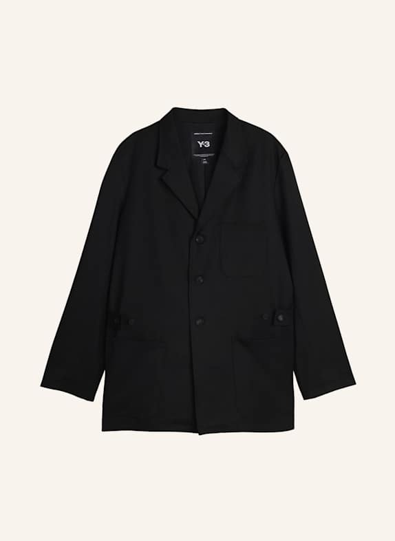 Y-3 Y-3 CHORE WOLLMANTEL SCHWARZ