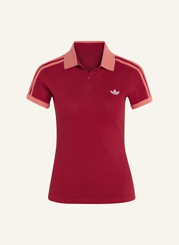 adidas Originals 3-STREIFEN POLOSHIRT ROT