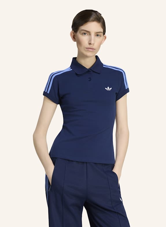 adidas Originals 3-STREIFEN POLOSHIRT BLAU