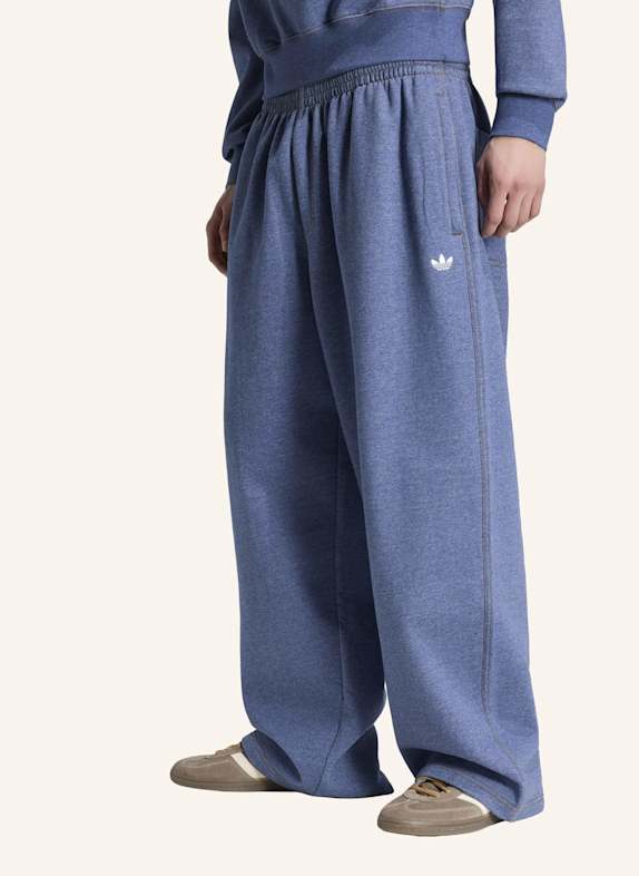 adidas Originals TREFOIL ESSENTIALS BAGGY-HOSE, MELIERT, BEINABSCHLÜSSE OHNE SAUM BLAU