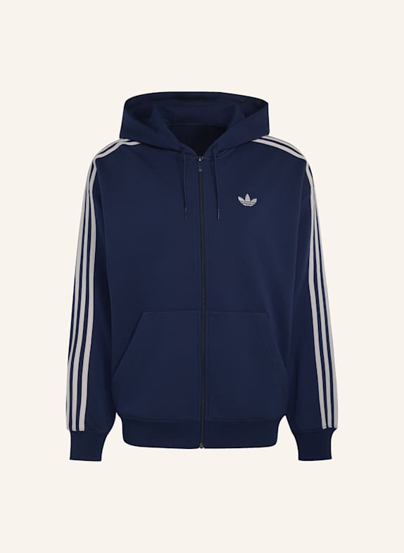 adidas Originals ADIDAS ADICOLOR KAPUZENJACKE, OVERSIZE BLAU/ GRAU