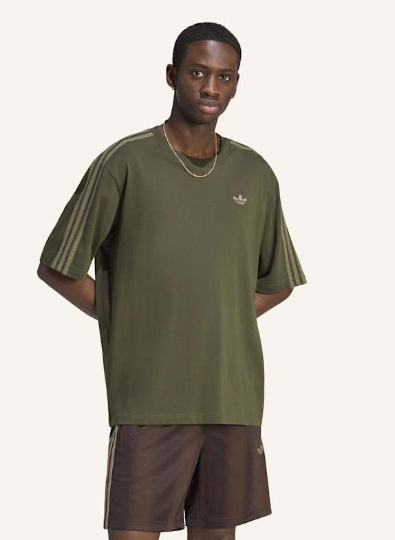 adidas Originals Oversized-Shirt 3-STREIFEN SCHWARZ