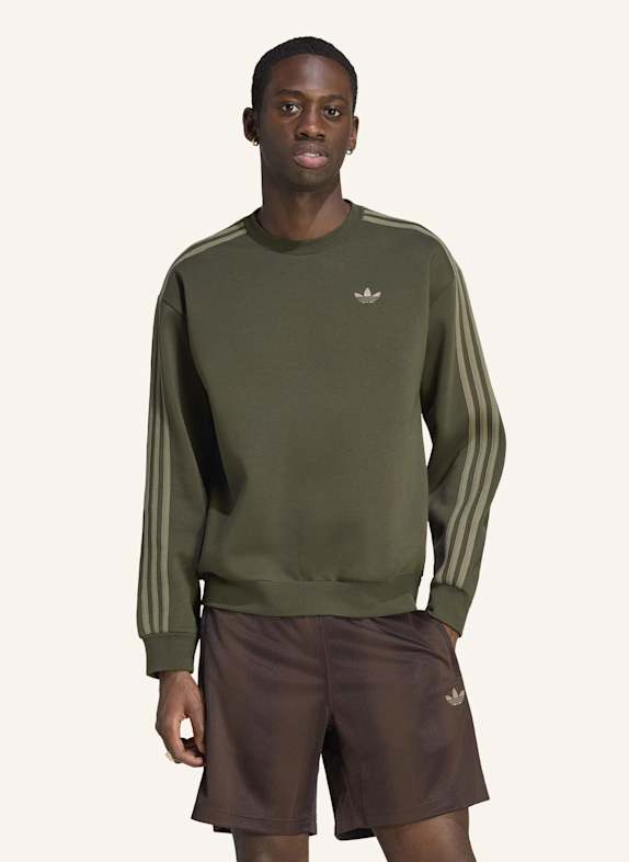 adidas Originals ADICOLOR 3-STREIFEN OVERSIZED CREWNECK SCHWARZ
