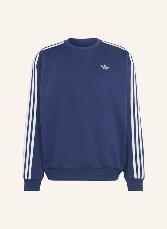 adidas Originals ADICOLOR 3-STREIFEN OVERSIZED CREWNECK BLAU/ GRAU