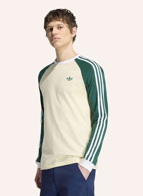 adidas Originals Longsleeve 3STREIFEN CREME/ GRÜN