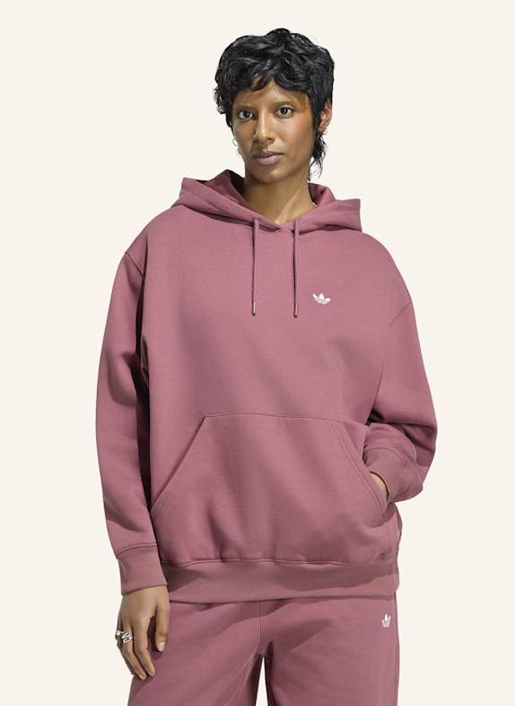 adidas Originals ESSENTIALS OVERSIZE FLEECE HOODIE ROT