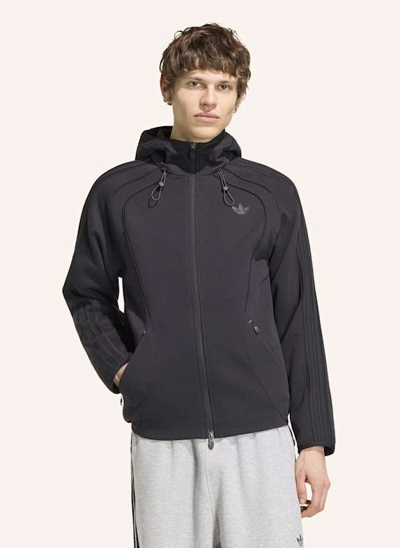 adidas Originals SPACER TEAMGEIST 26 CUTLINE KAPUZENJACKE SCHWARZ