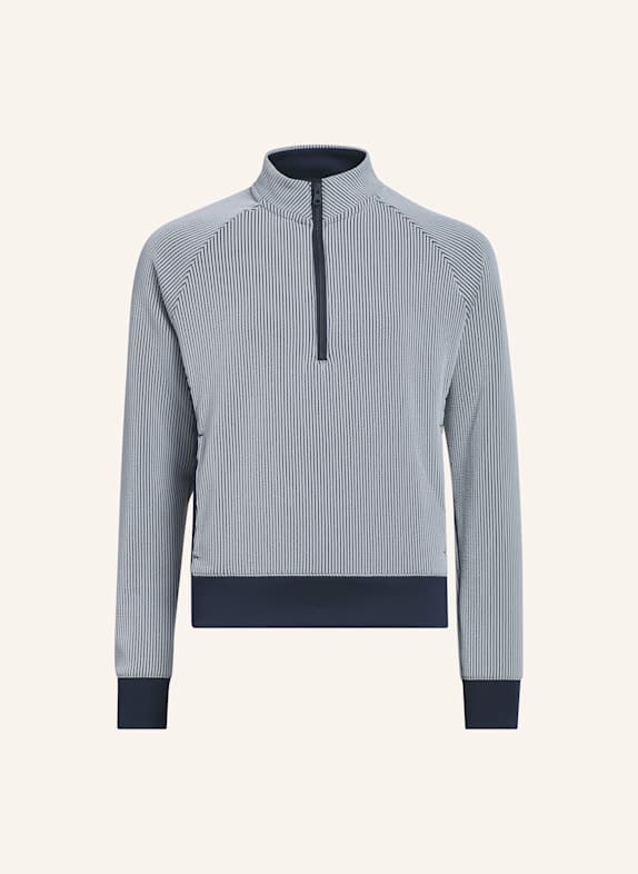adidas STRUKTURIERTES OBERTEIL, REISSVERSCHLUSS BIS ZUR BRUST BLAU