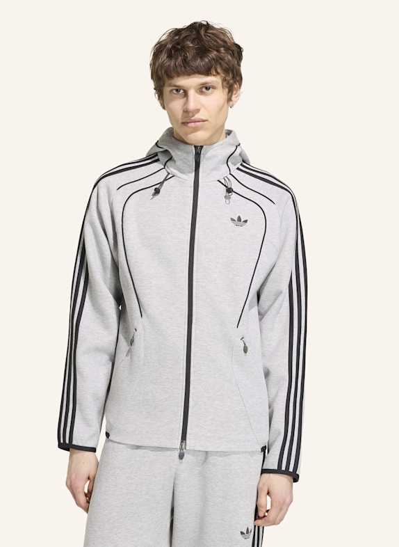 adidas Originals SPACER TEAMGEIST 26 CUTLINE KAPUZENJACKE GRAU