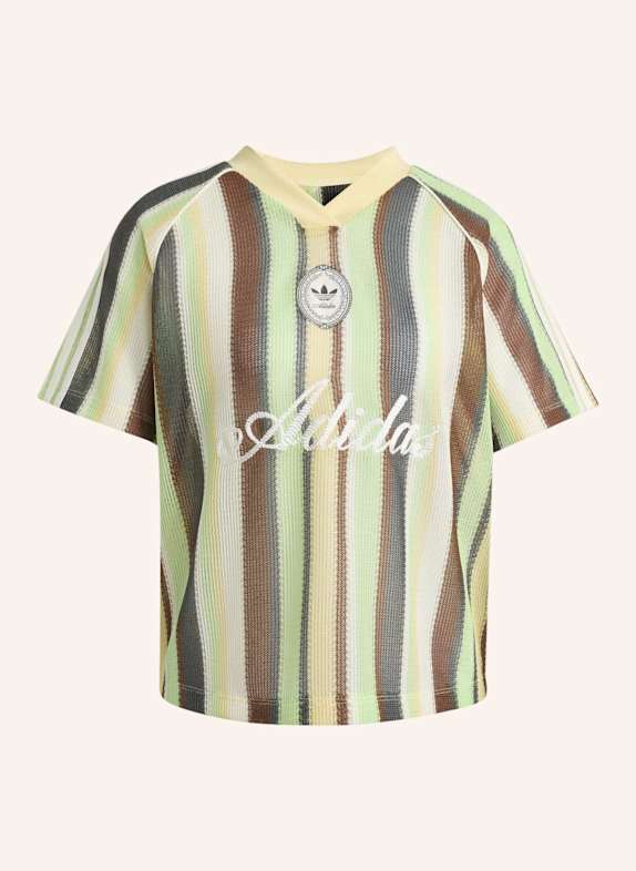 adidas Originals Strickshirt ADIDAS ORIGINALS SUMMER GLOW KNITTED OVERSIZED JERSEY GELB