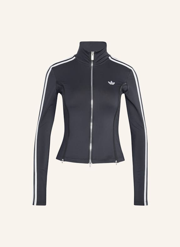 adidas Originals LANGÄRMELIGES SHIRT, REISSVERSCHLUSS SCHWARZ