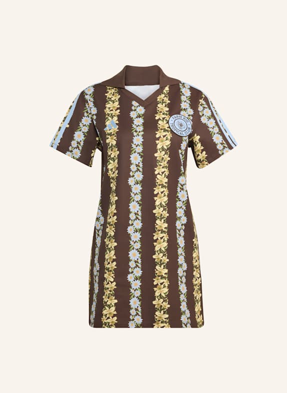adidas ADIDAS X FARM RIO KLEID BRAUN/ BLAU