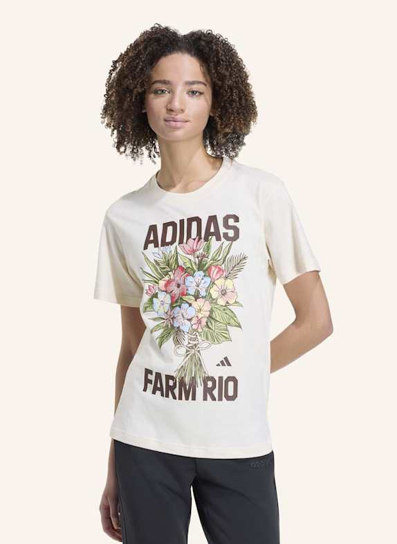 adidas ADIDAS X FARM RIO GRAFIK-T-SHIRT ECRU