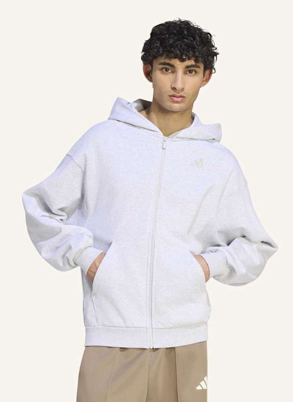 adidas ADIDAS KIT KAPUZENJACKE, KLEINES LOGO GRAU