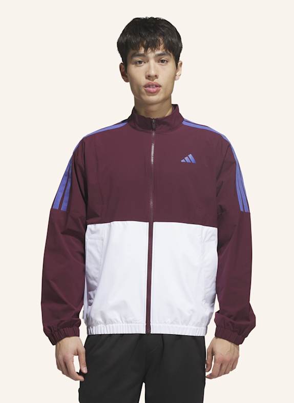 adidas BEYOND TWISTWEAVE FULL-ZIP WINDBREAKER WEISS
