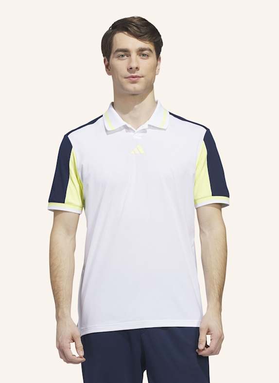 adidas BEYOND VENT TWISTKNIT POLOSHIRT WEISS