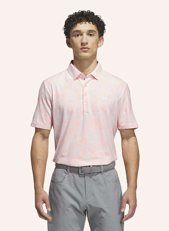 adidas ULTIMATE365+ CLIMACOOL BUTTERSPUN MIGHTY BLOSSOM PRINT POLOSHIRT PINK