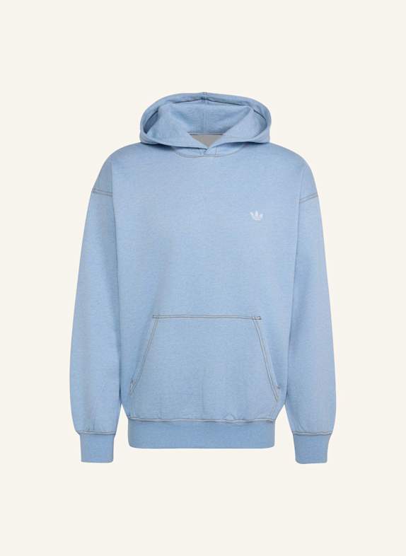 adidas Originals TREFOIL ESSENTIALS HOODIE, MELIERT, LOCKER GESCHNITTEN HELLBLAU