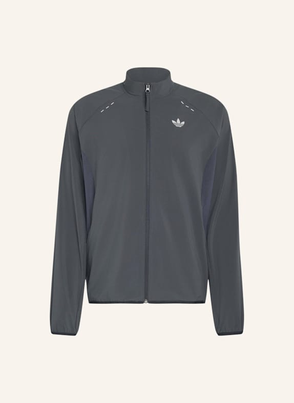 adidas Originals TECH TREFOIL ESSENTIALS FZ HOOD ORIGINALS JACKE GRAU