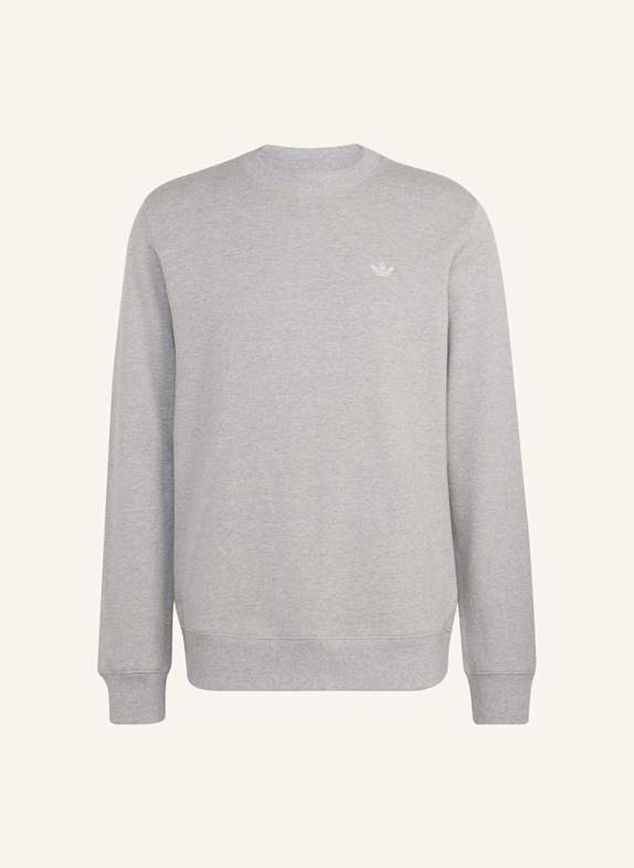 adidas Originals TREFOIL ESSENTIALS CREW FRENCH TERRY SWEATSHIRT GRAU