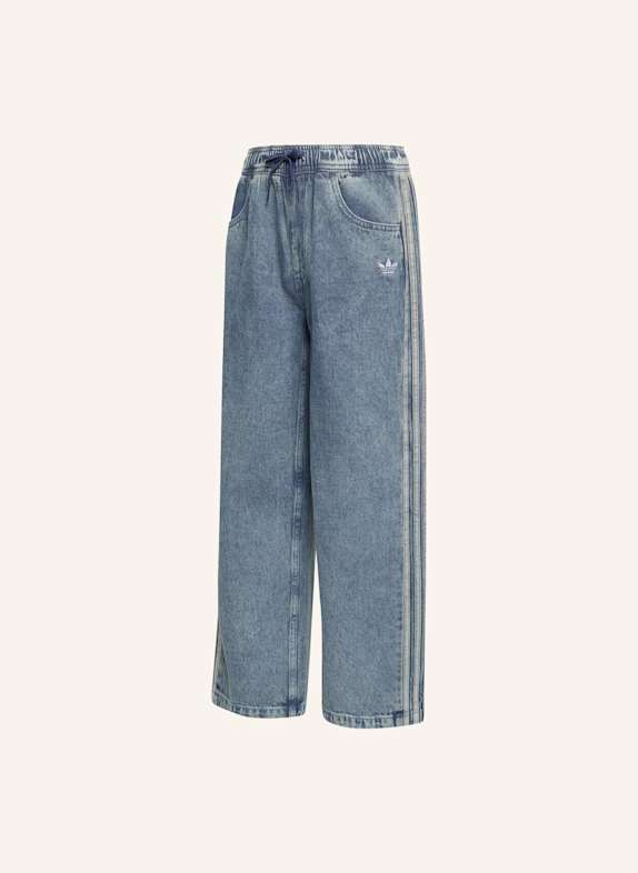 adidas Originals FIREBIRD LOCKER GESCHNITTENE DENIM TRAININGSHOSE BLAU