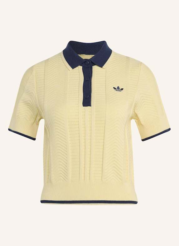 adidas Originals CALI POLOSHIRT, ZOPFMUSTER CREME