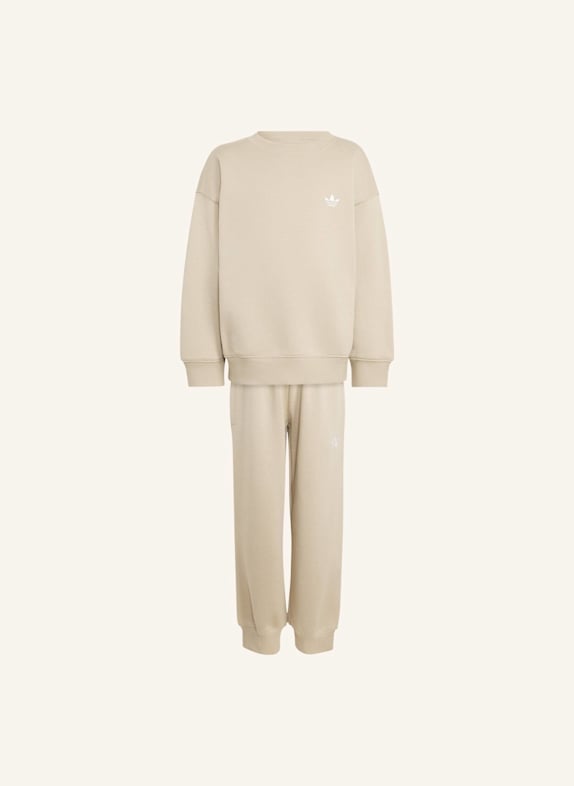 adidas Originals JOGGINGANZUG MIT RUNDHALSAUSSCHNITT, LOCKER GESCHNITTEN BEIGE
