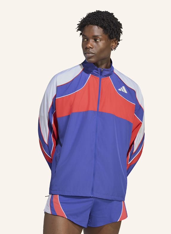 adidas ADIZERO ARCHIVE RUNNING JACKE ROT/ WEISS