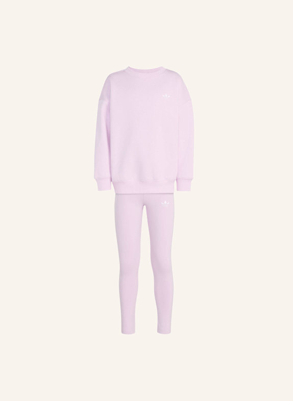 adidas Originals OVERSIZE SET SWEATSHIRT RUNDHALSAUSSCHNITT LEGGINGS ROSA