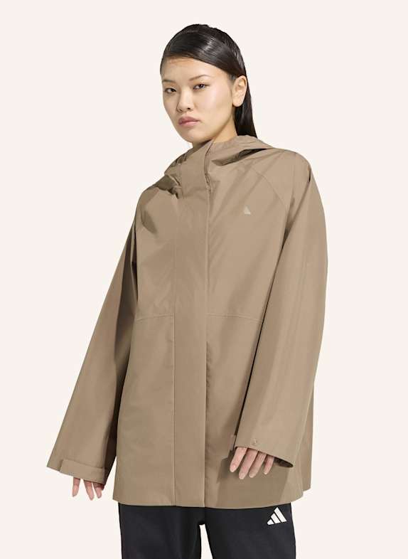 adidas ESSENTIALS RAIN PARKA SCHWARZ