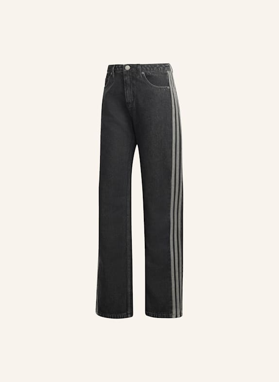 adidas Originals FIREBIRD JEANSHOSE MIT MITTELHOHEM BUND, GERADE GESCHNITTEN SCHWARZ