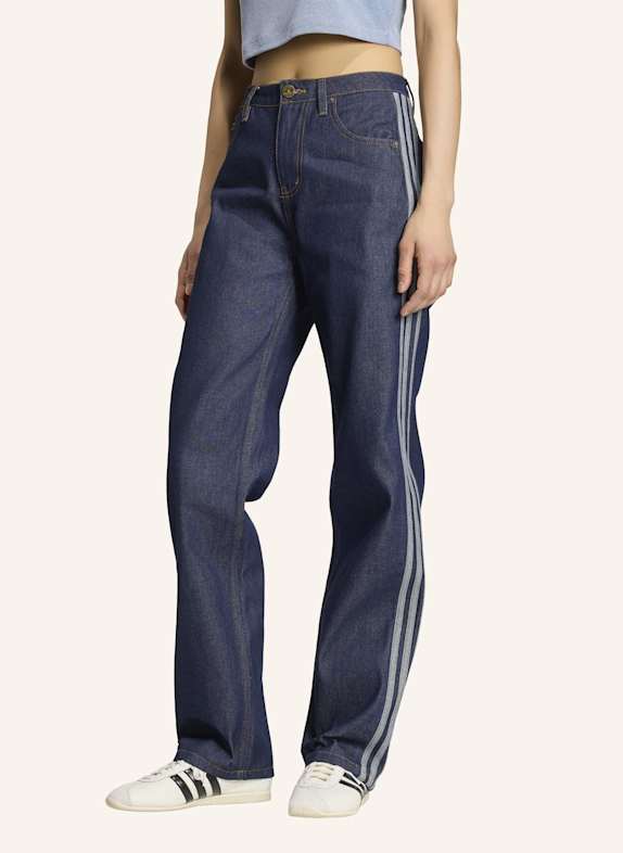 adidas Originals FIREBIRD JEANSHOSE, MITTELHOHER BUND, GERADE GESCHNITTEN BLAU
