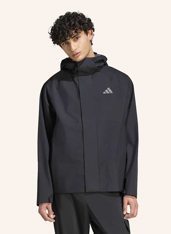 adidas ESSENTIALS REGENJACKE SCHWARZ